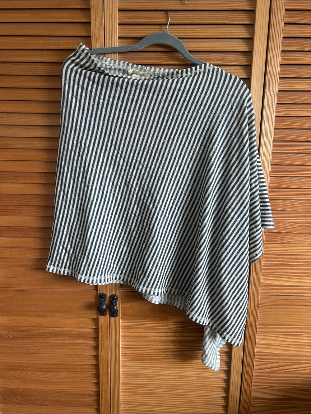 Eileen Fisher Black & White Striped Knit Top